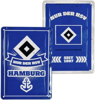 Hamburger SV HSV Blechschild 2er-Set ca. 21 x 14,8 cm
